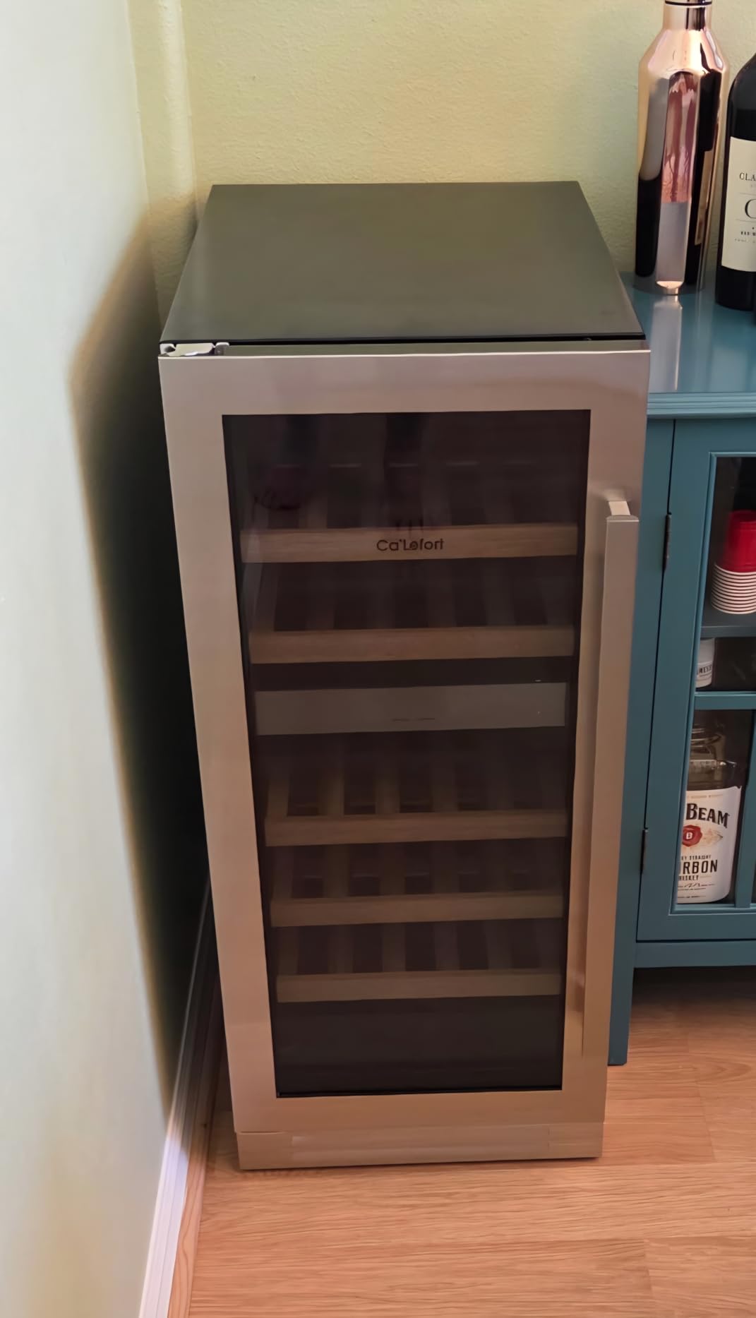 Ca'Lefort 15 Inch Wine Fridge, 33-Bottle Wine Cooler Refrigerator customer photo 2