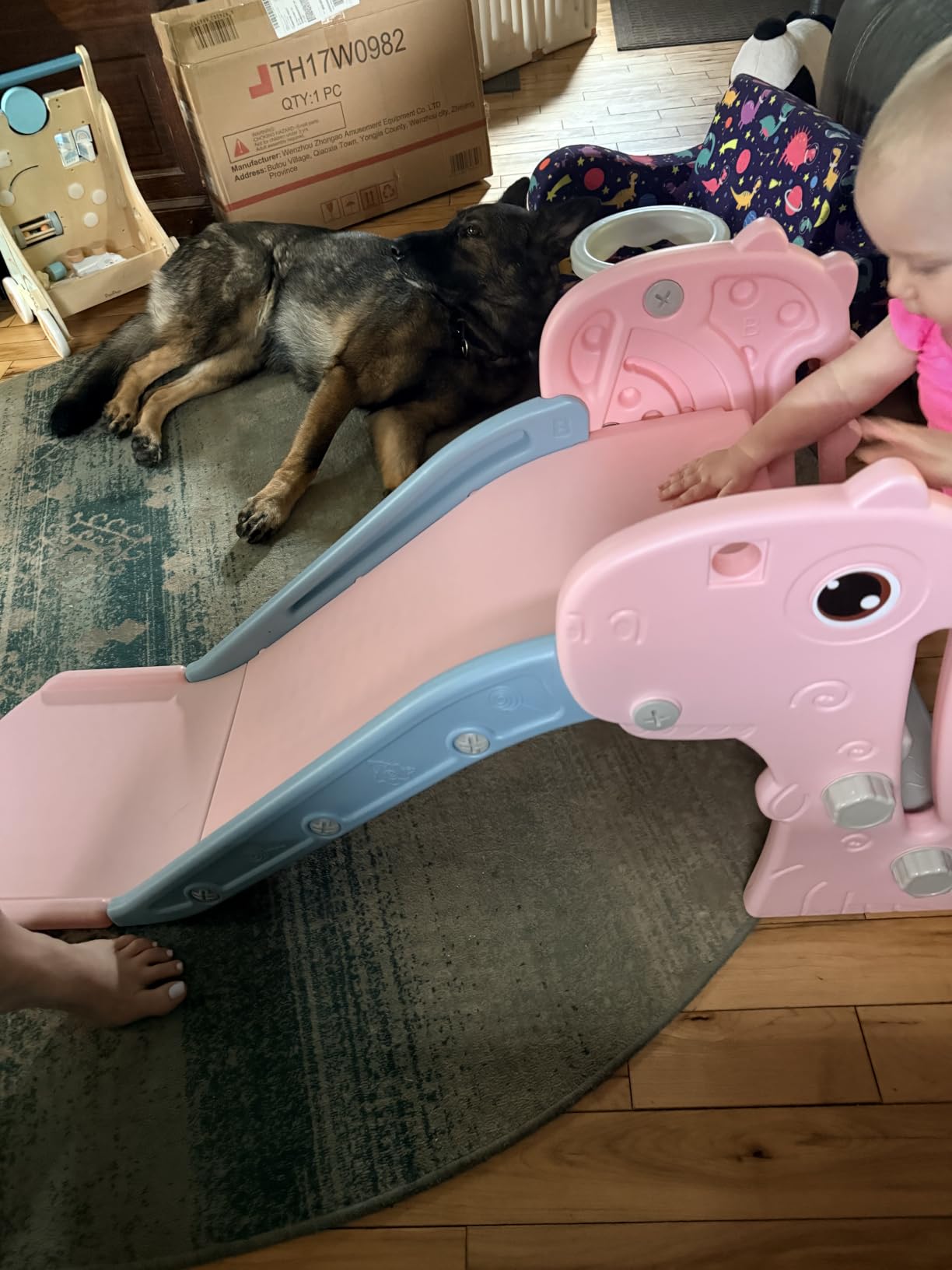 Nyeekoy 3 in 1 Toddler Slide Indoor & Outdoor Playground customer photo 2