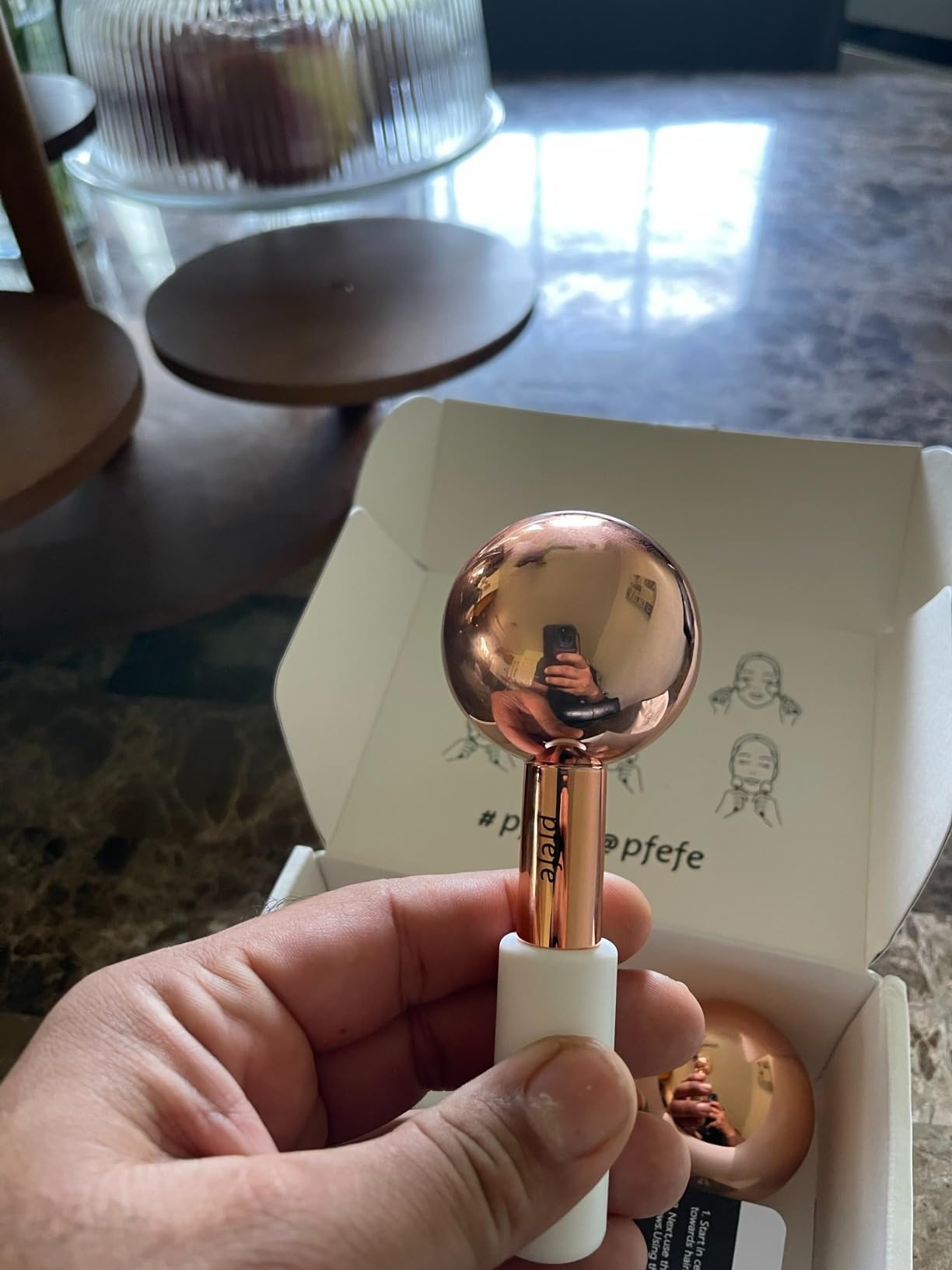 pfefe Ice Globes for Face & Eyes, Unbreakable Stainless Steel Cryo Sticks for Beauty Routines, Facials Cold Roller Cooling Globes for Puffiness, Wrinkles, Dark Circles, Headaches customer photo 1