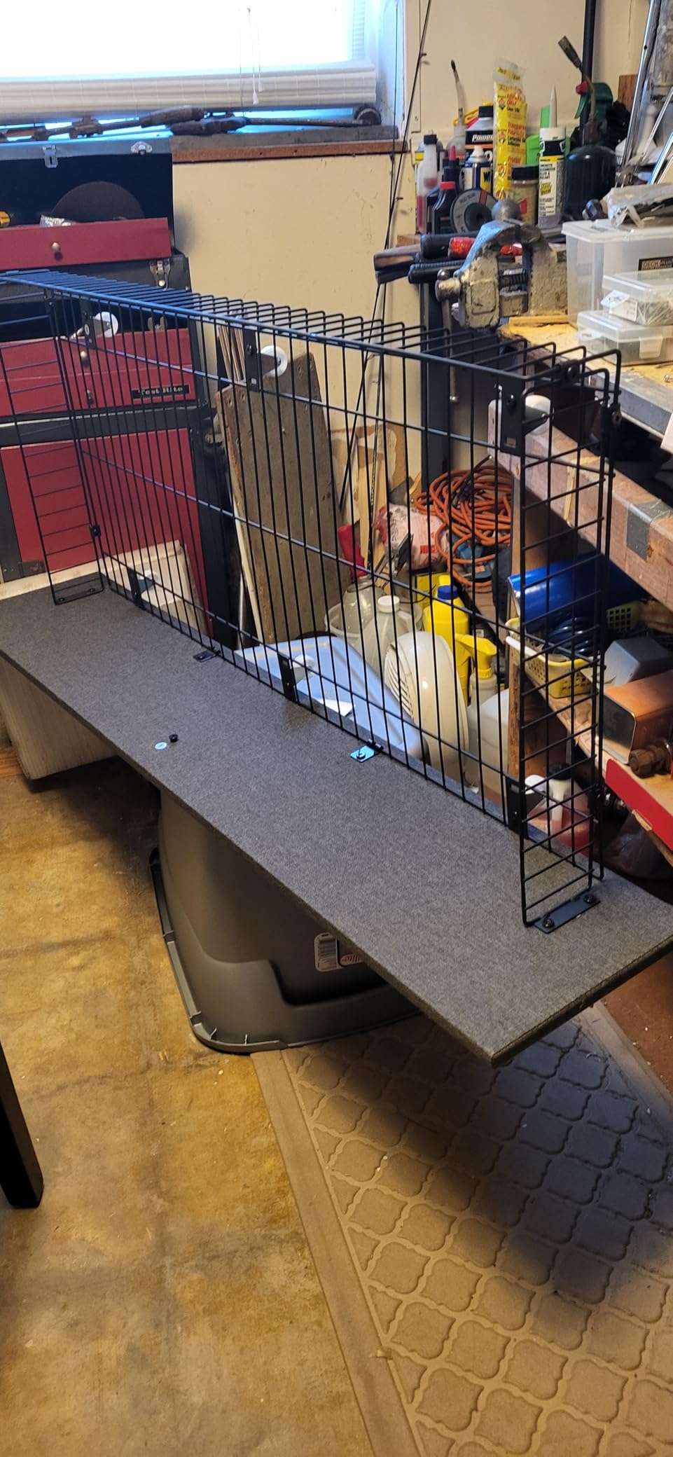 Allewie Full Size Platform Storage Bed Frame with 3 Drawers, Dark Grey customer photo 1
