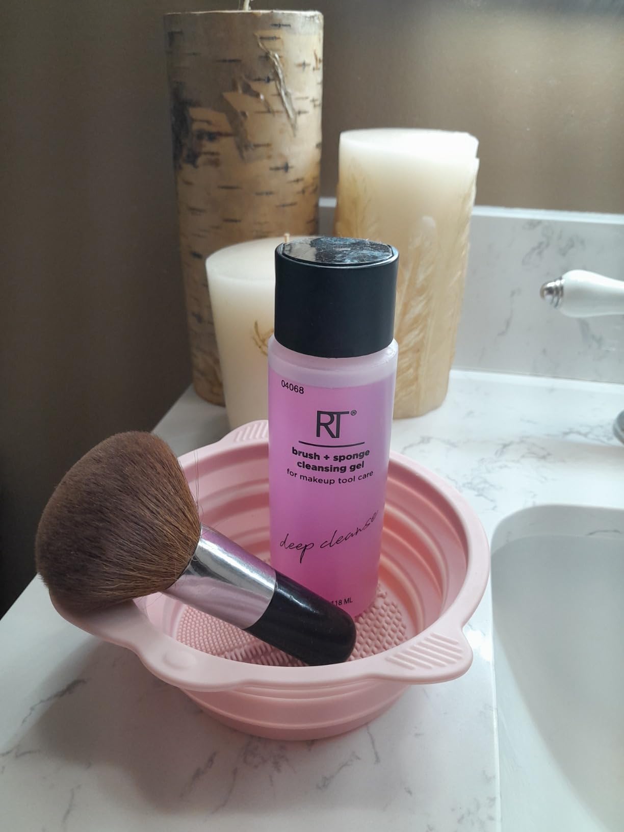 Etercycle Foldable Silicone Makeup Brush Cleaner Bowl customer photo 2