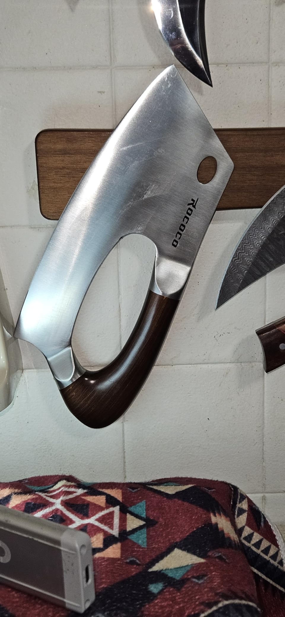 ROCOCO Effort Saving Meat Cleaver - Bronze Easy Handle Chef Knife customer photo 1
