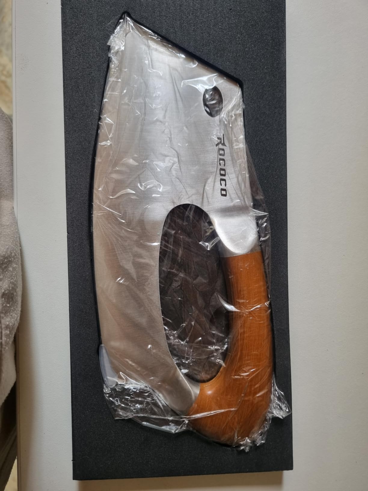 ROCOCO Effort Saving Meat Cleaver - Bronze Easy Handle Chef Knife customer photo 2