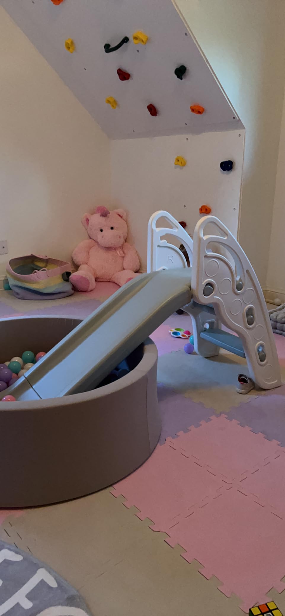 Toddler Slide Large Play Climber Slide PlaySet with Extra Long Slipping Slope Indoor Slide Kids Slide Toddler Playground Toddler Slide Outdoor Toys for Toddlers (Brown) customer photo 1