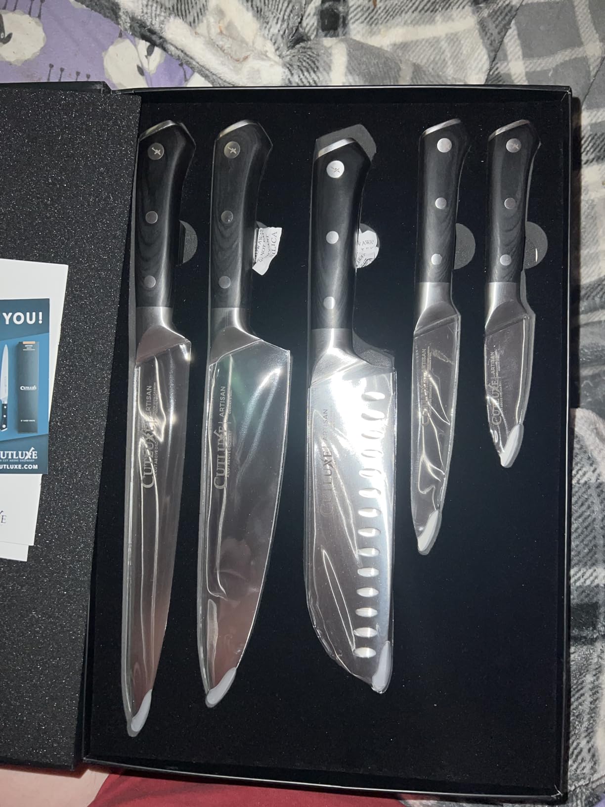 Cutluxe Kitchen Knives, 5-Piece Chef Knife Set – Razor Sharp German Steel customer photo 2