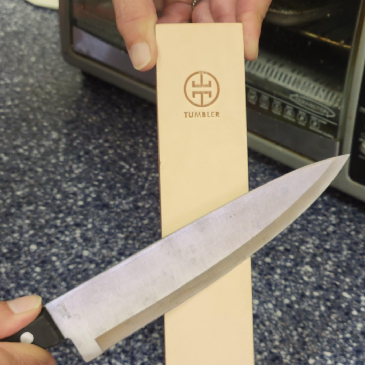 Tumbler Leather Strop for Knife Sharpening customer photo 1