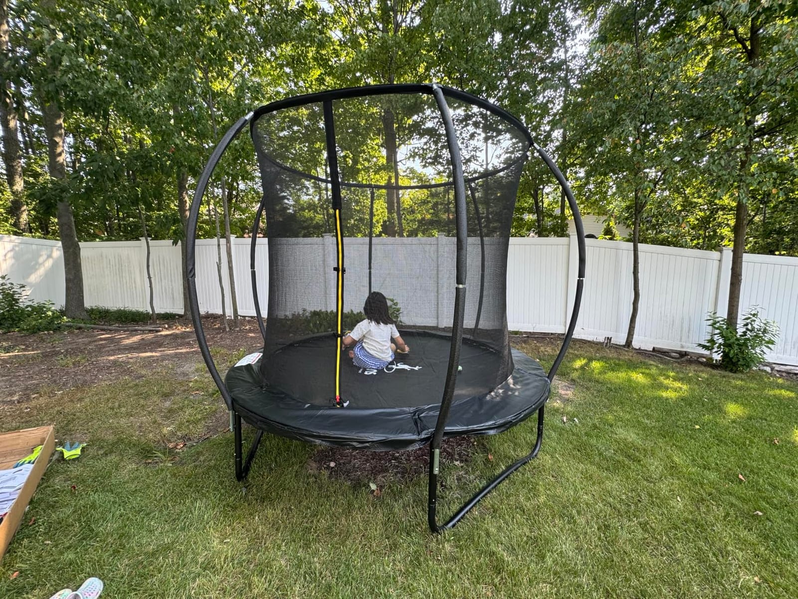 JELENS Trampoline 8FT 10FT 12FT 14FT 15FT 16FT, Recreational Trampolines with Enclosure Net, Outdoor Anti-Rust Trampolines for Kids and Adults, ASTM Approved customer photo 1