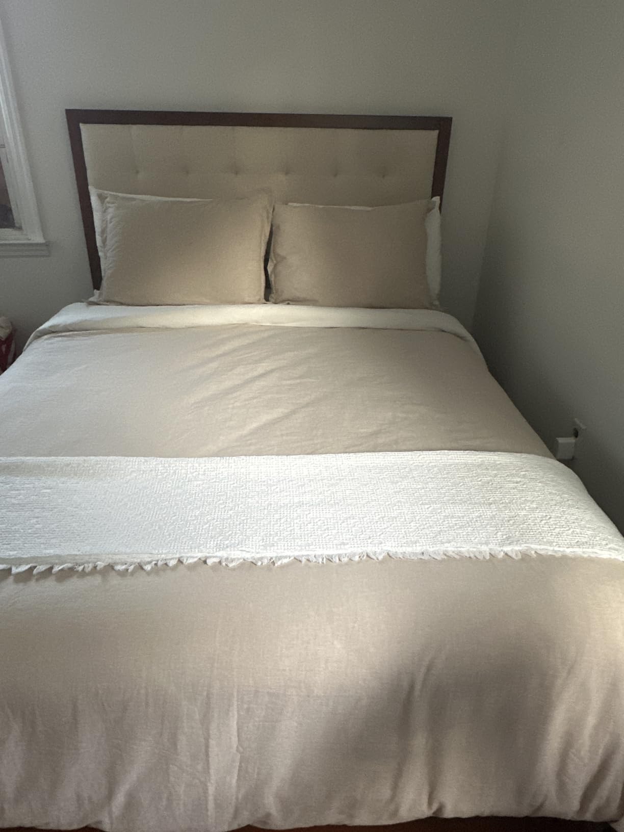 Jocisland Solid Wood King Bed Frame, 50