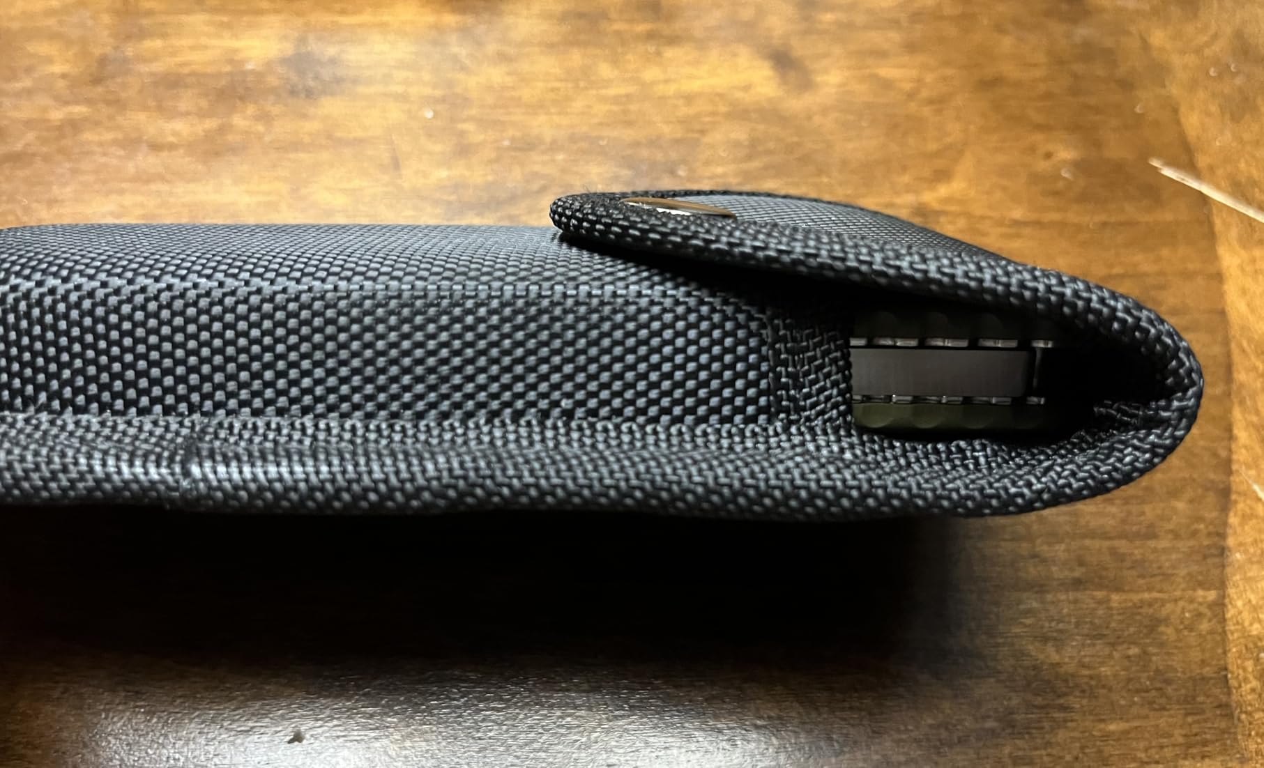 Nylon Pocket Knife Sheath, 5''-5.5'' Multitool Pouch, Folding Knife Belt Sheath with Snap Closure and Horizontal or Vertical Carry Belt Loop, Multitool Case for Outdoor or Daily Use, Larger Size customer photo 2