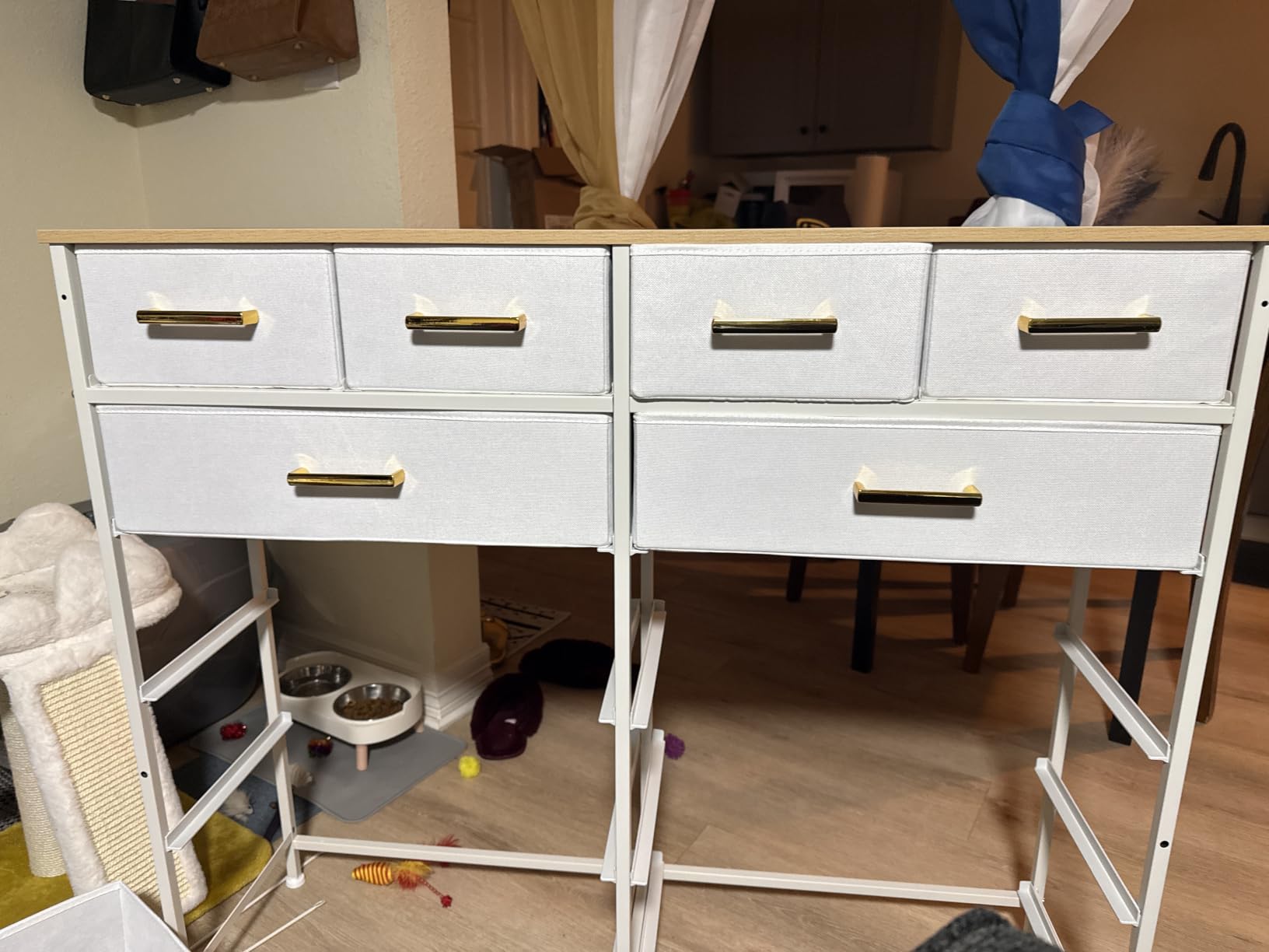 VASICAR Chest of Drawers for Bedroom 12 Deep Drawers Tall Fabric Dresser customer photo 2
