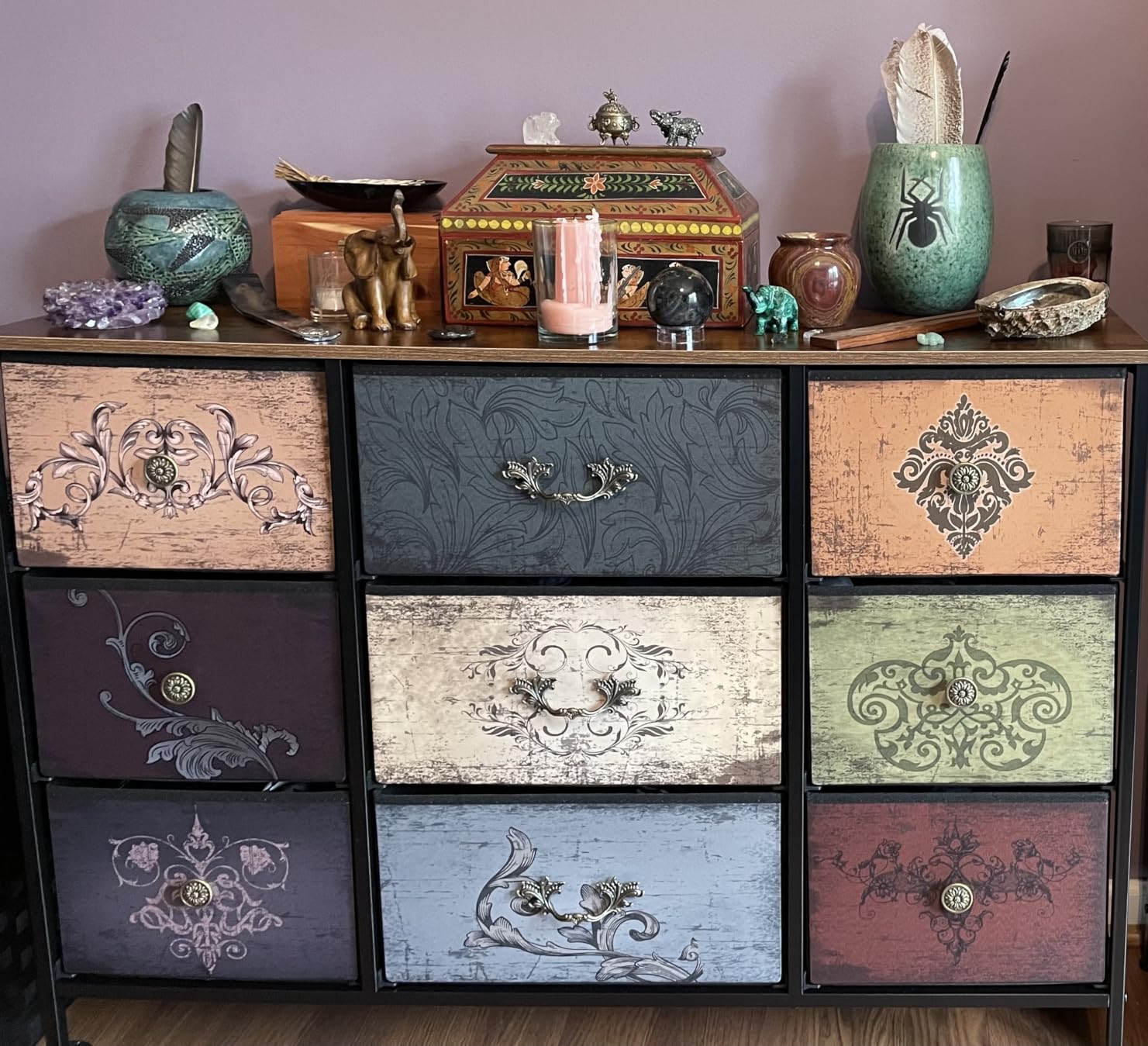 VASICAR Dresser for Bedroom with 9 Deep Fabric Drawers, Wide TV Stand customer photo 1