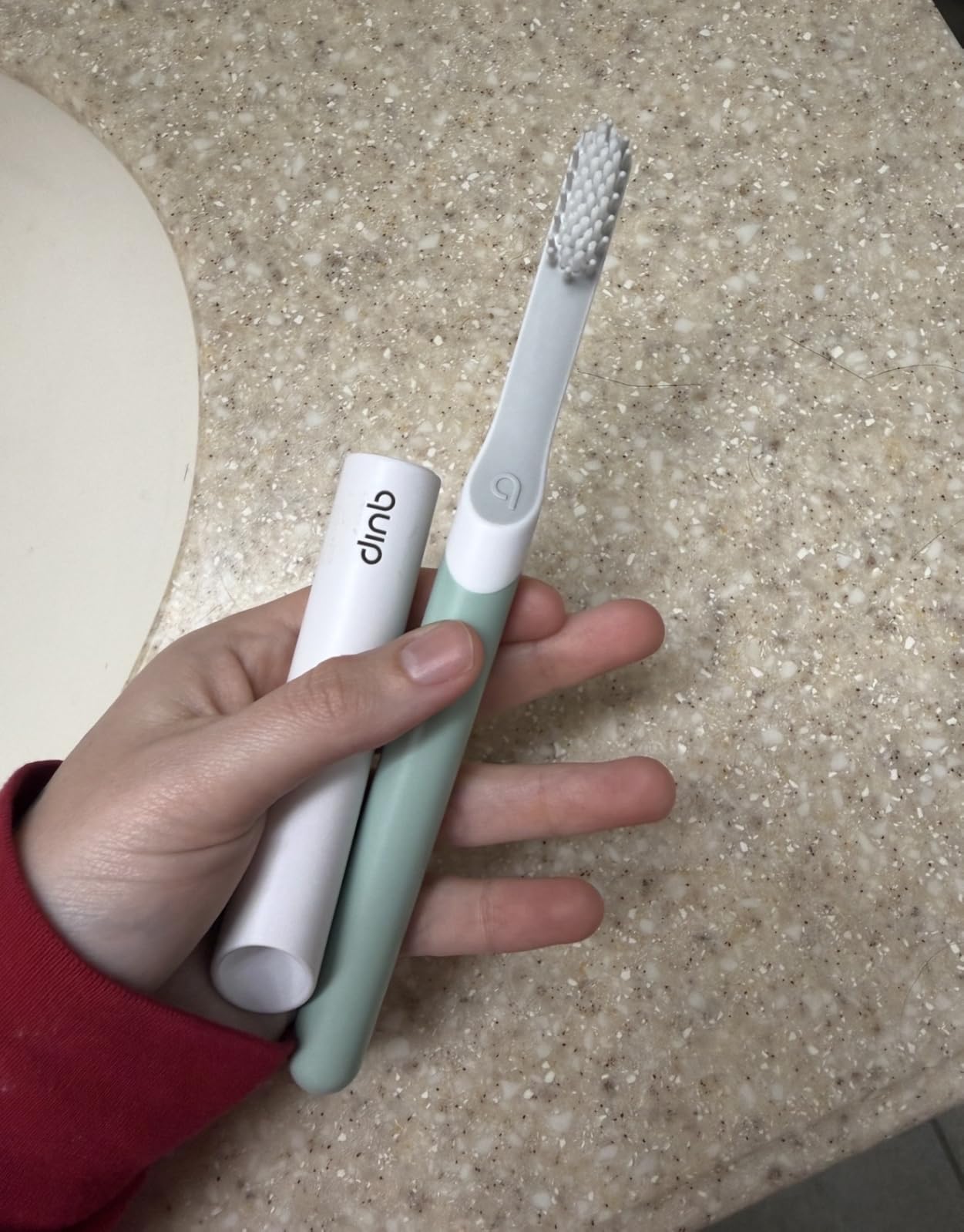 Quip Sonic Electric Toothbrush for Adults, Extra Brush Head, Magenta customer photo 2