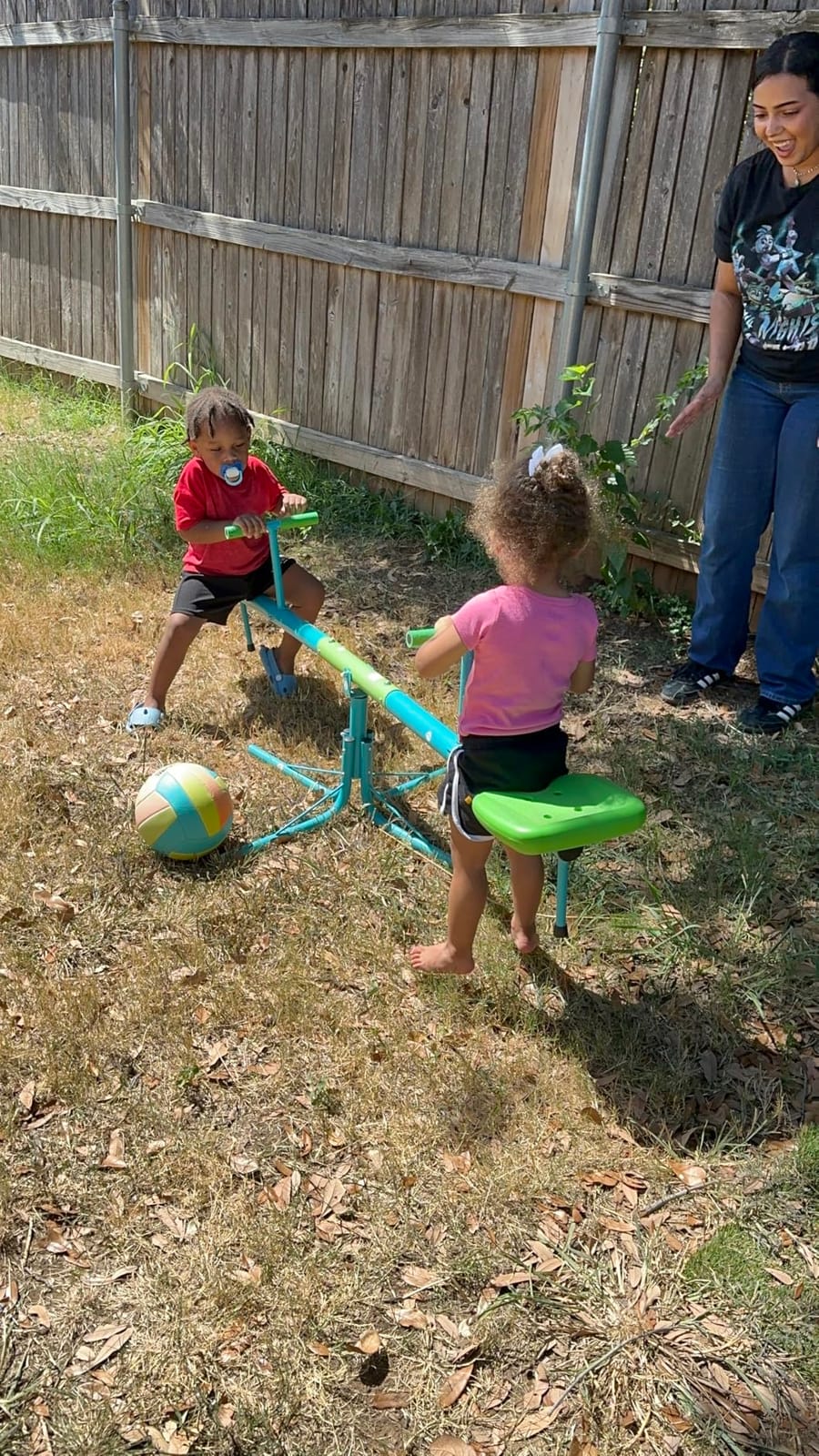 Amictoy Teeter Totter for Kids, 360° Spinning Seesaw, 100 lb Seat customer photo 2