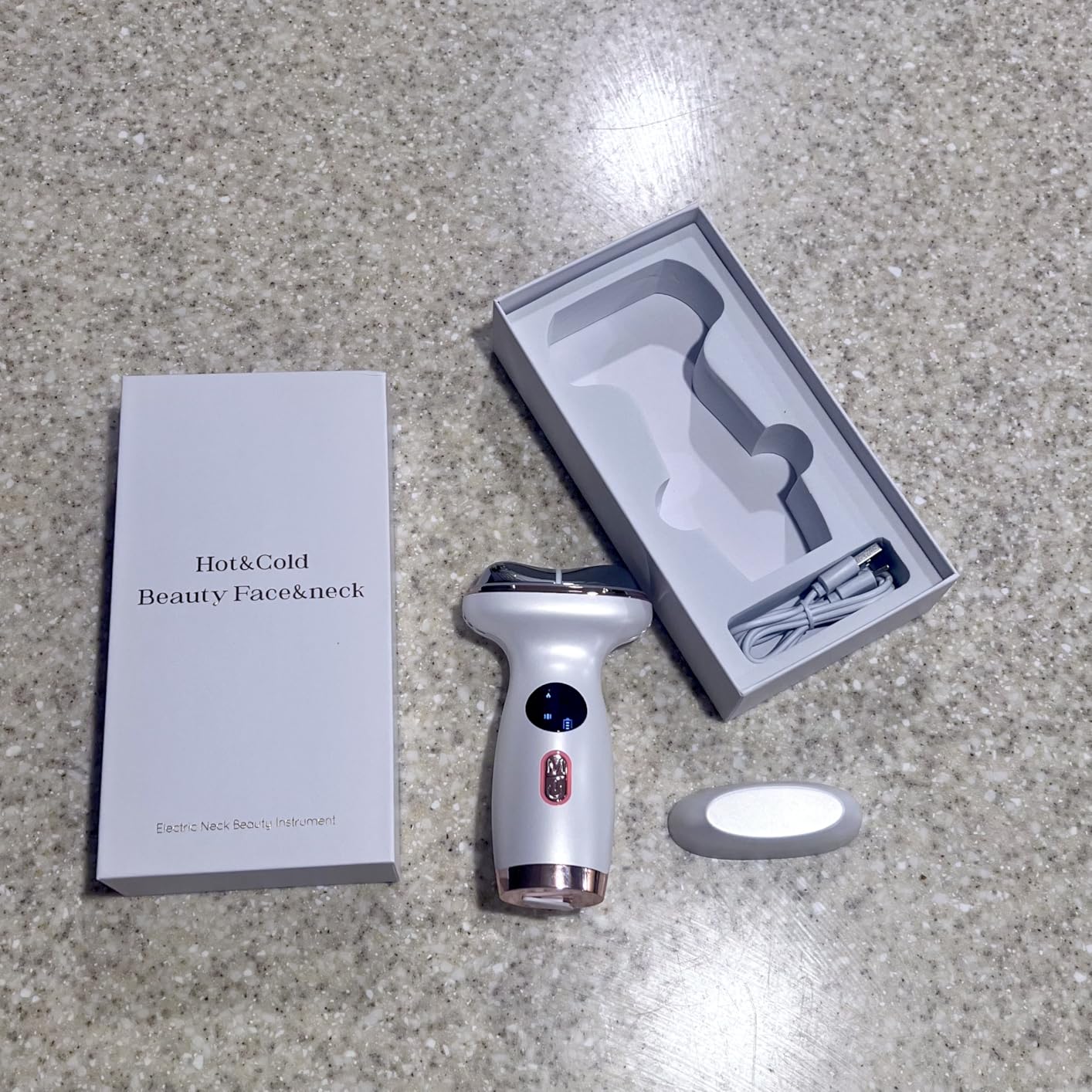 7-in-1 Microcurrent Facial Device, Gua Sha Red Light Face & Neck Massager customer photo 1