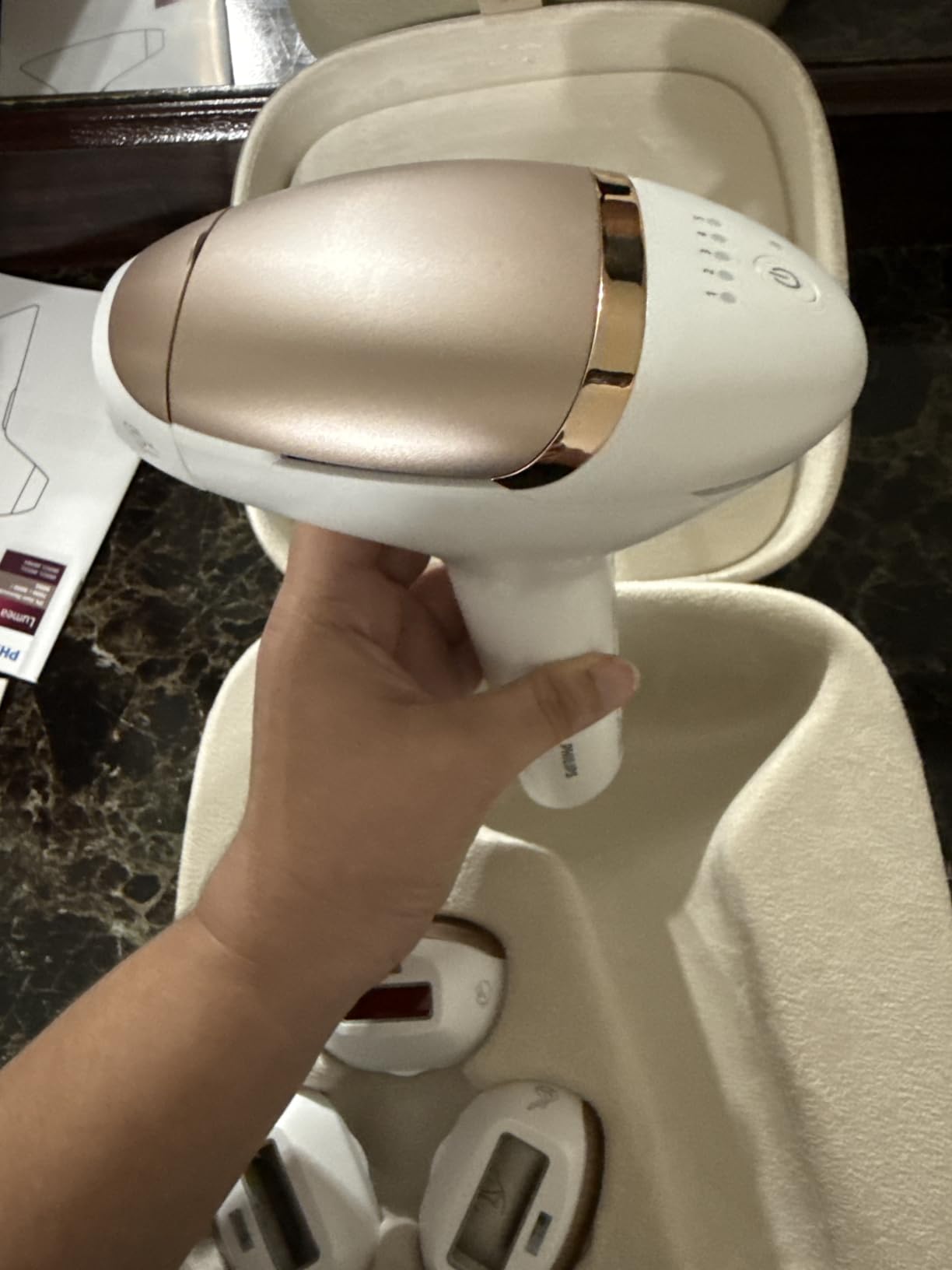 Philips Lumea 9000 IPL Hair Removal Device for Long-Lasting Smooth Skin customer photo 1