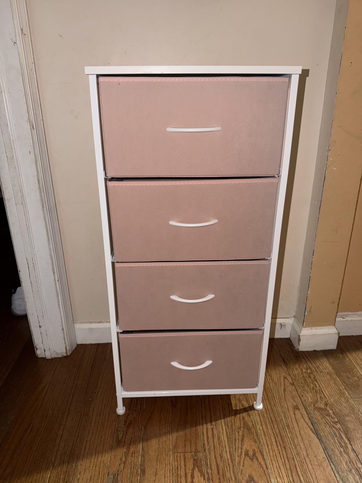 5 Drawers Dresser for Bedroom Fabric Storage Tower with Wooden Top customer photo 1