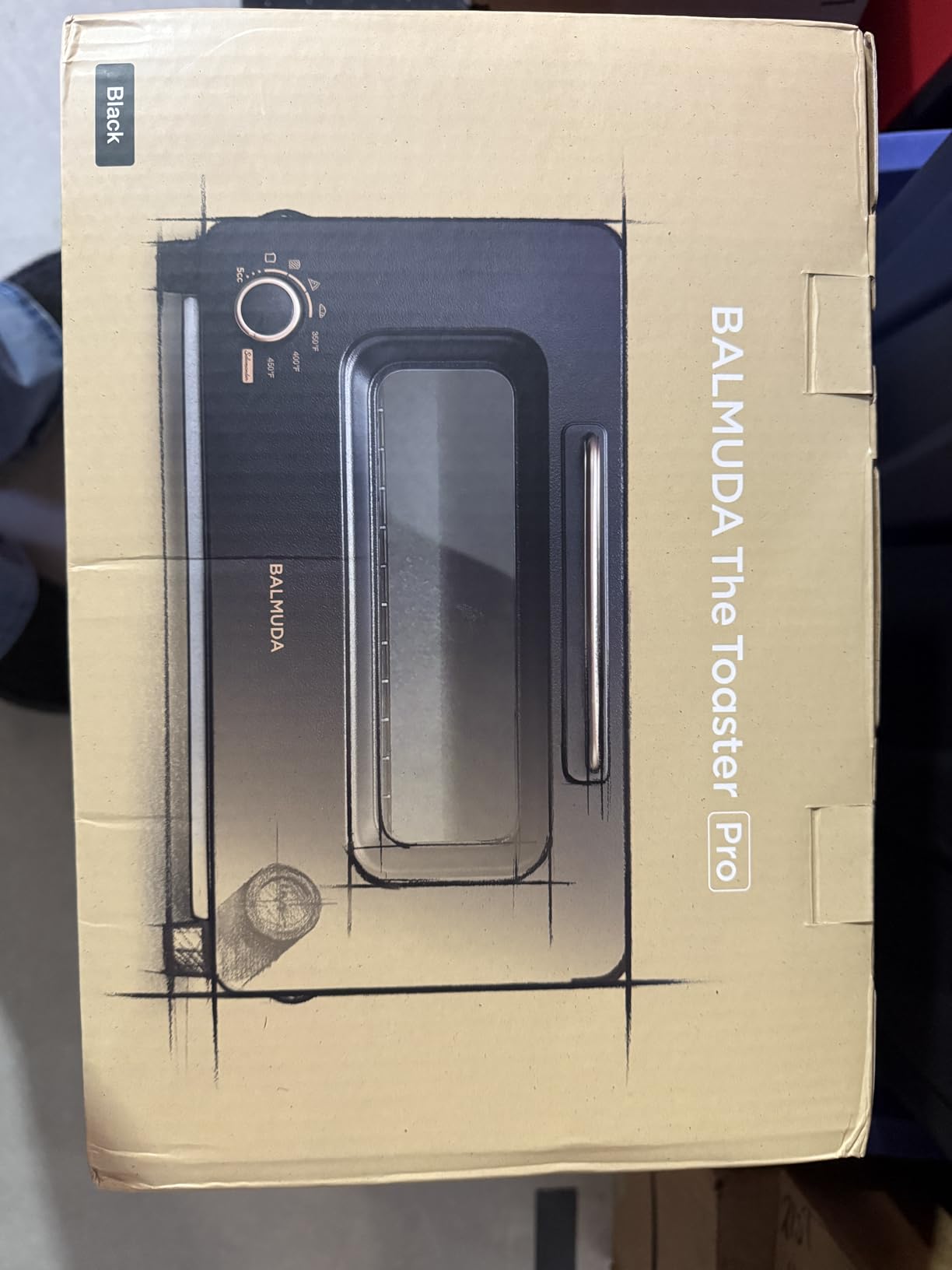 BALMUDA The Toaster Pro | Steam Oven Toaster | Compact Size 14.1″W × 12.6″D × 8.2″H | 6 Modes: Shokupan, Golden Toast, Pizza, Croissant, Oven, Salamander Grill | (Baking Tray Sold Separately) | Black customer photo 1
