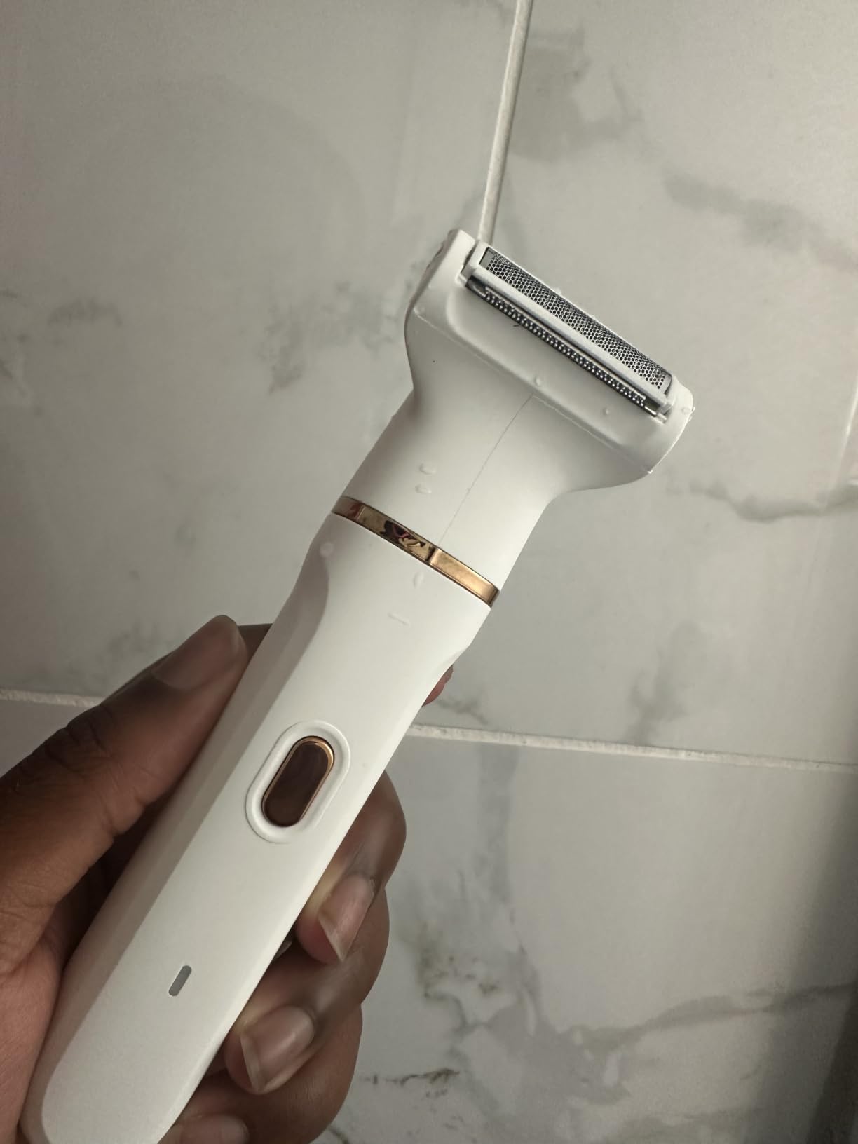 KINGTEE 5-in-1 Electric Bikini Trimmer for Women – IPX7 Waterproof Shaver, Cordless Body & Facial Razors for Women, Ceramic Blades, USB-C Rechargeable, Painless Hair Removal Kit (White) customer photo 1