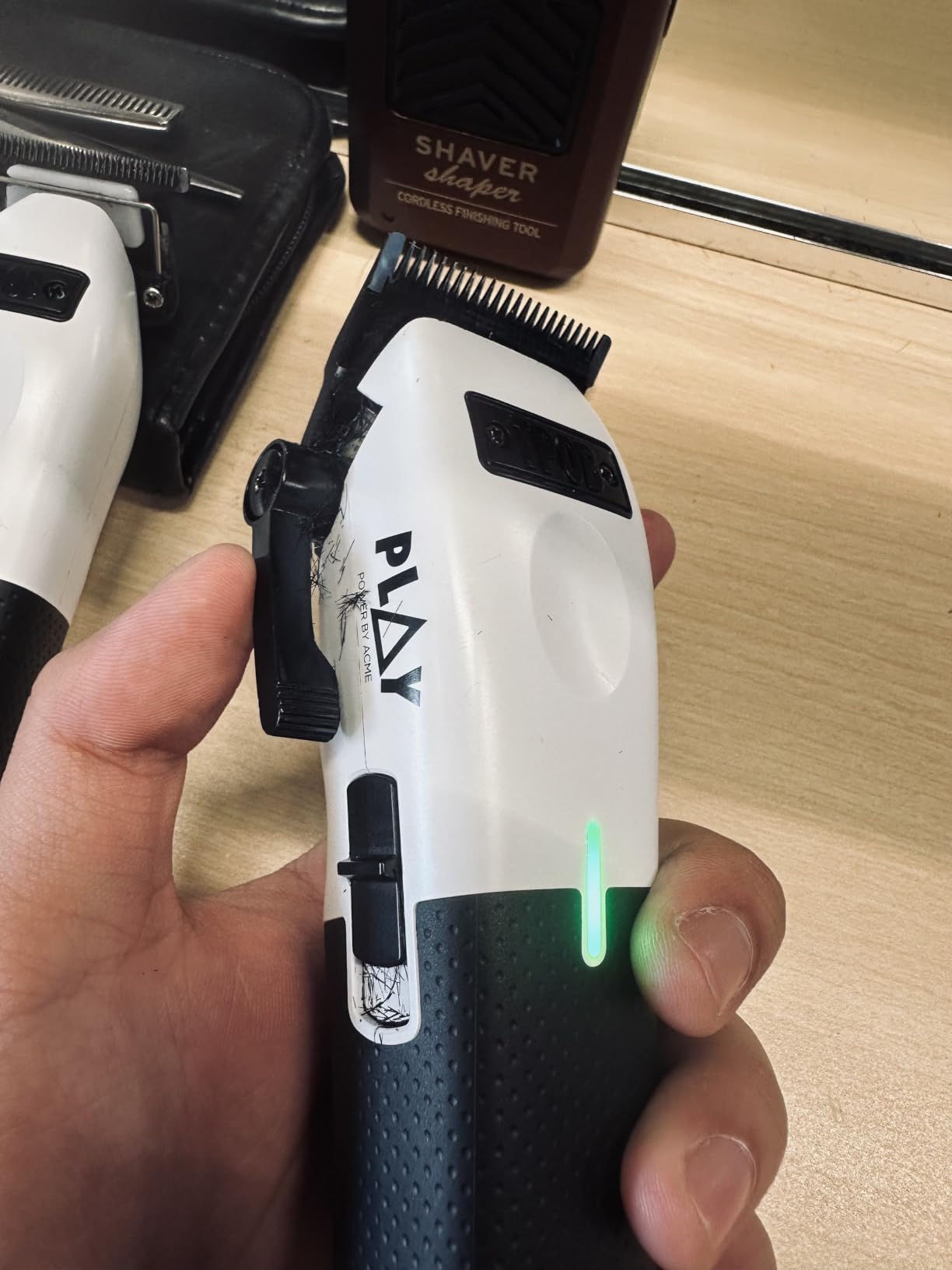 TPOB Play Barber Hair Clippers for Men 7500 RPM with Rubber Grips (Blackout) customer photo 2