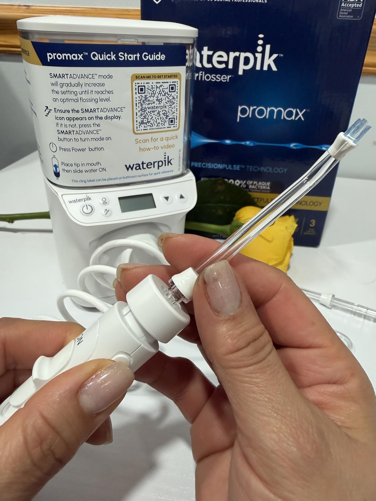 Waterpik Promax Countertop Water Flosser, SmartAdvance, 10 Settings, 5 Tips customer photo 1