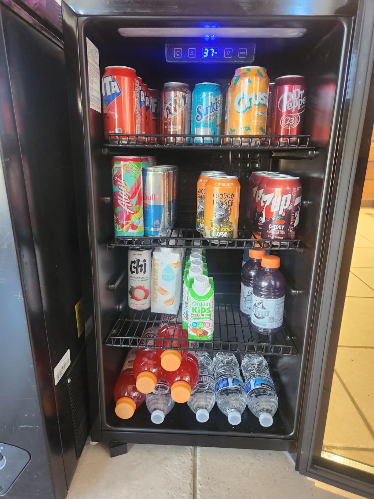 Tehanld Lighted Beverage Refrigerator, 68-Can Gaming Mini Fridge customer photo 2