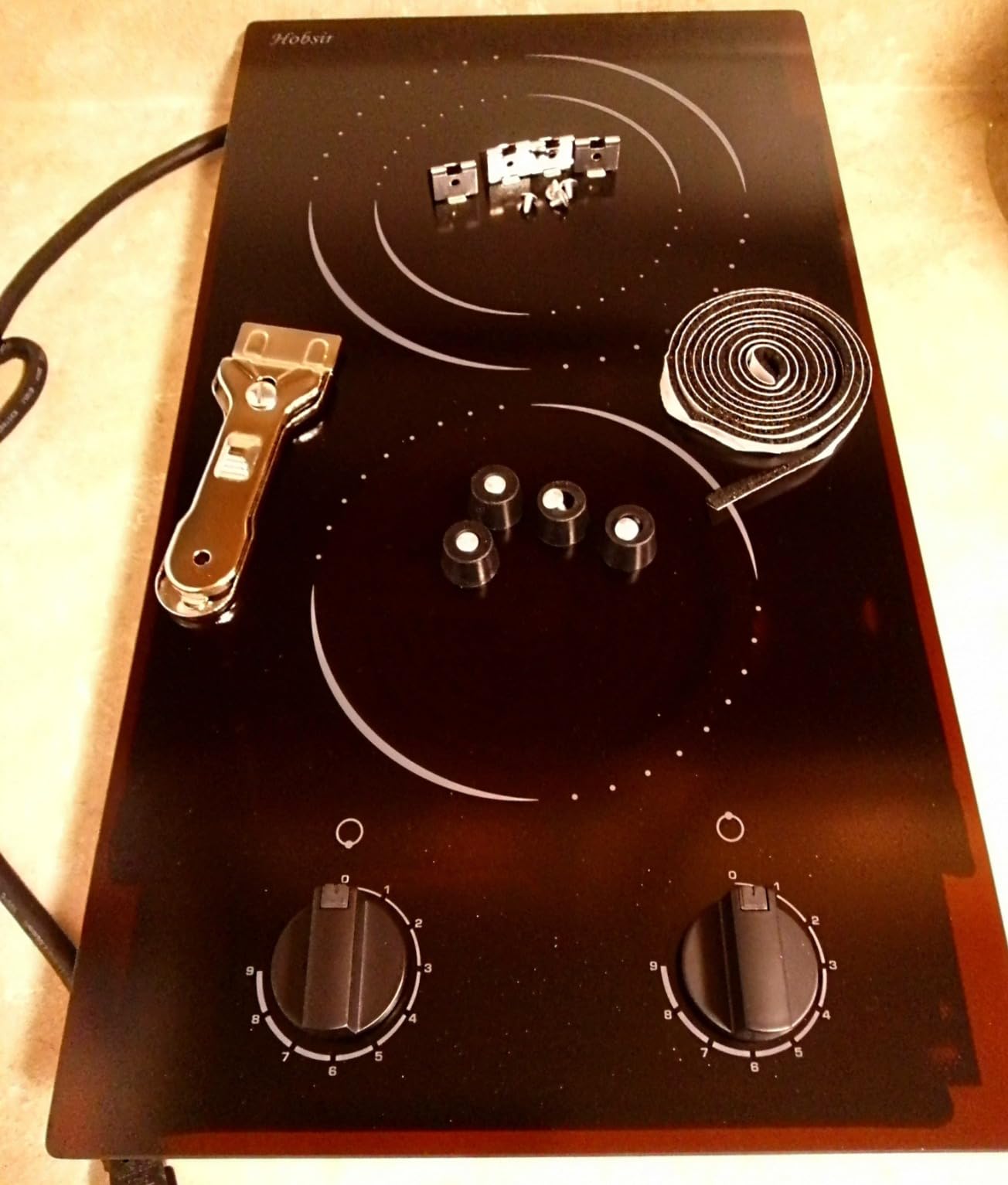 Hobsir Electric Cooktop 30 Inch with Downdraft, 4 Burner 6000W customer photo 1