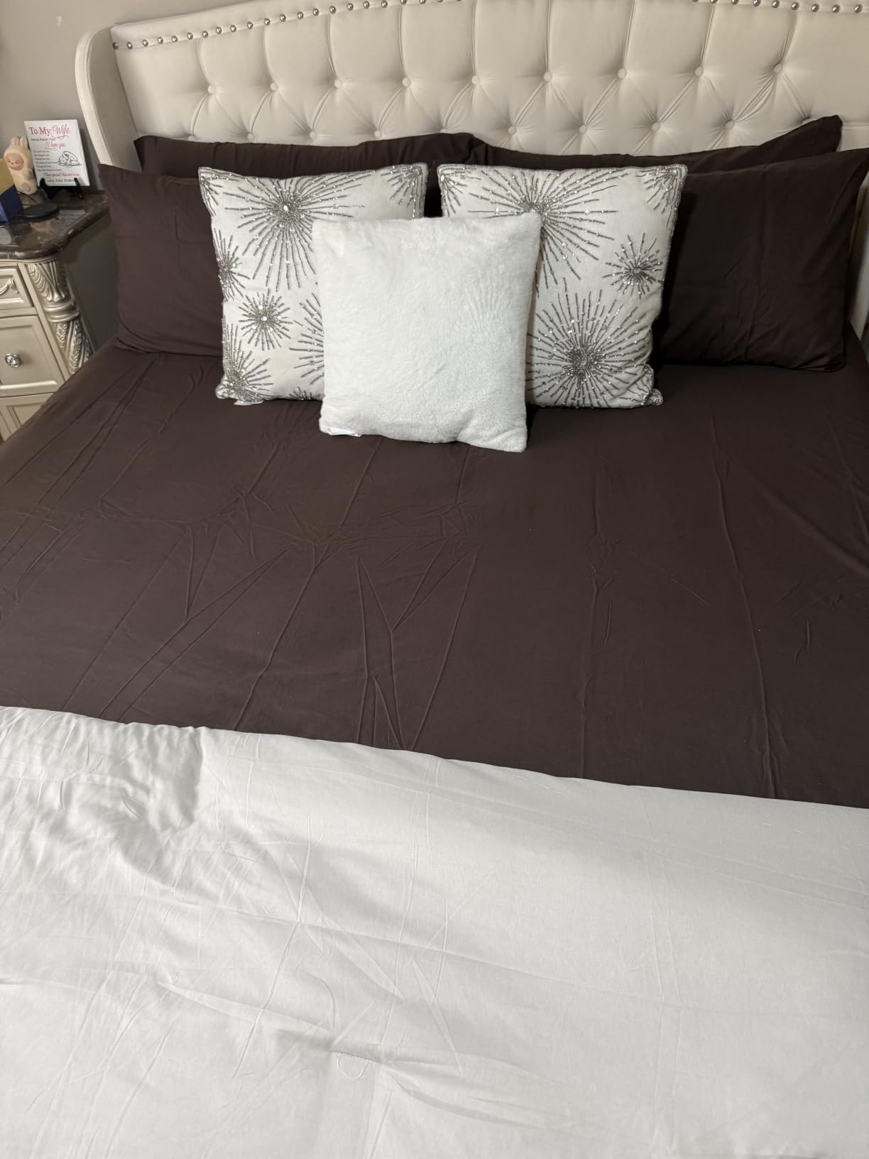 CGK Queen 6pc Bed Sheet Set - Breathable & Cooling - Eucalyptus customer photo 1