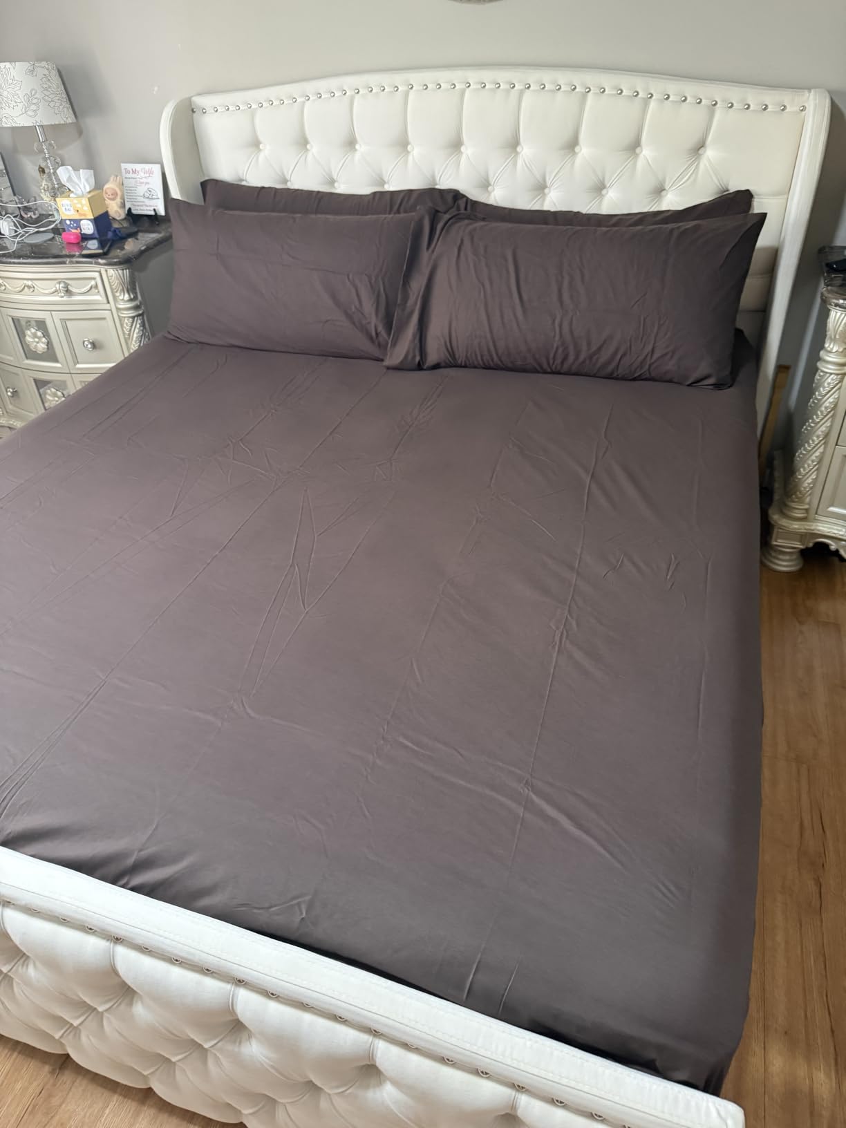CGK Queen 6pc Bed Sheet Set - Breathable & Cooling - Eucalyptus customer photo 2