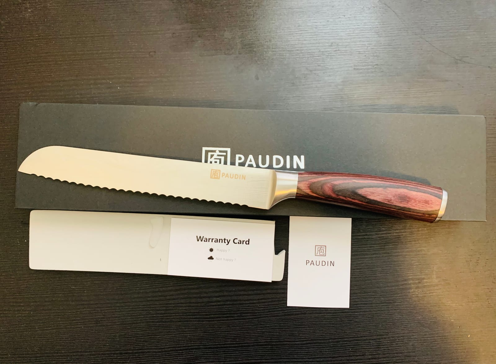 PAUDIN 10 Inch Offset Sourdough Bread Knife for Homemade Bread - Gift Box customer photo 1