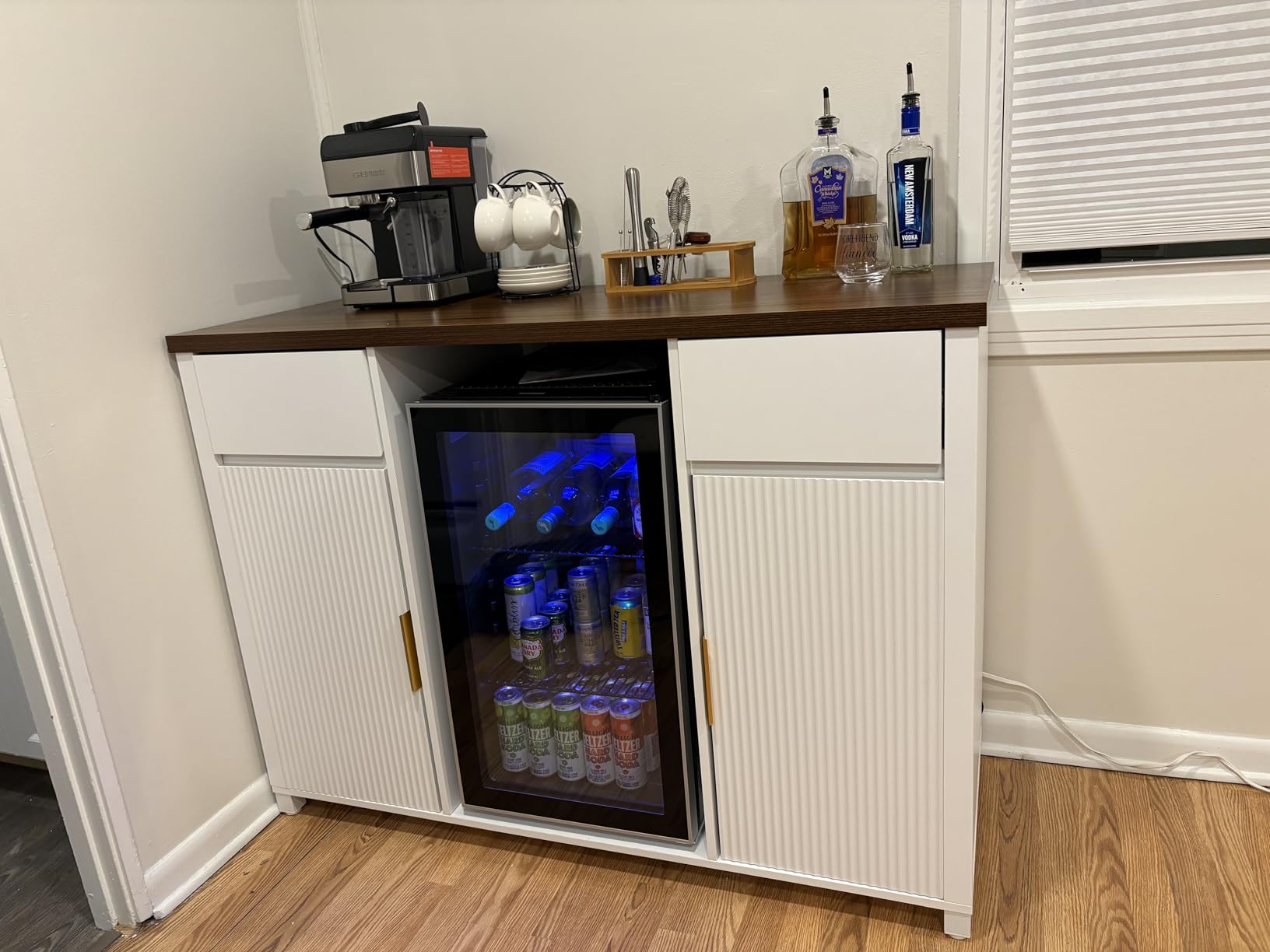 Antarctic Star Wine Cooler Beverage Refrigerator Mini Fridge 1.3 cu.ft customer photo 1