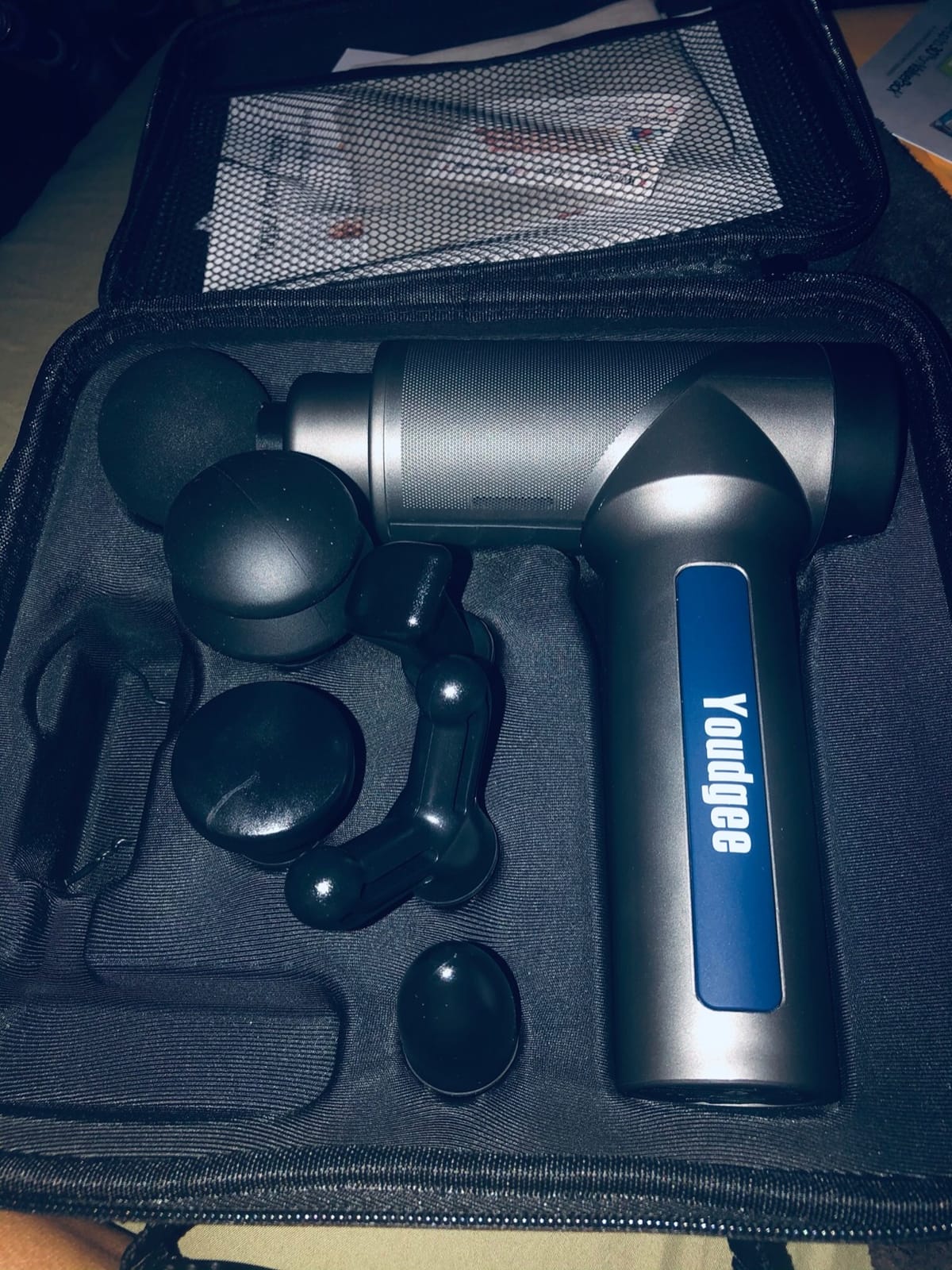 Massage Gun, 30 Speeds, 6 Heads, Quiet Deep Tissue Muscle Massager customer photo 1