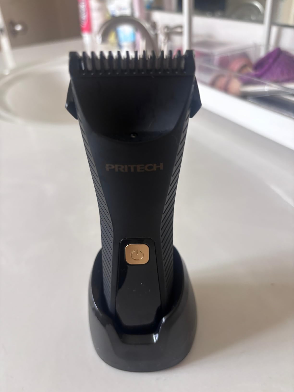 PRITECH Manscape Pubic Hair Trimmer Women - Waterproof Bikini Trimmer for Women, Ceramic Blade Shavers Electric Razors for Men with USB-C Charging, Wet/Dry Use, Grooming Kits, Gifts, White customer photo 1