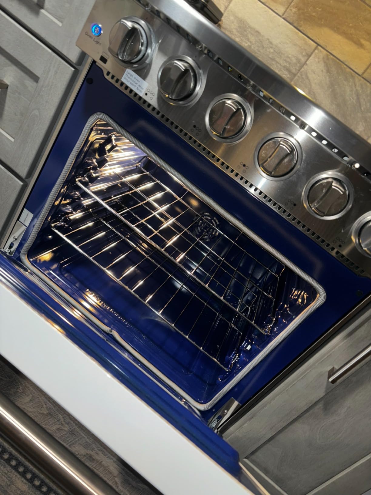 KOSTCH 30 inch Professional Electric Range with 5 Heating Elements Cooktop, 4.55 Cu. Ft. Convection Oven Capacity, Smooth Glass Top, in Stainless Steel (White/Bronze) customer photo 2