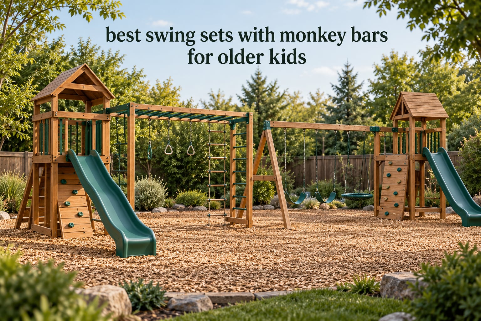 best swing sets with monkey bars for older kids