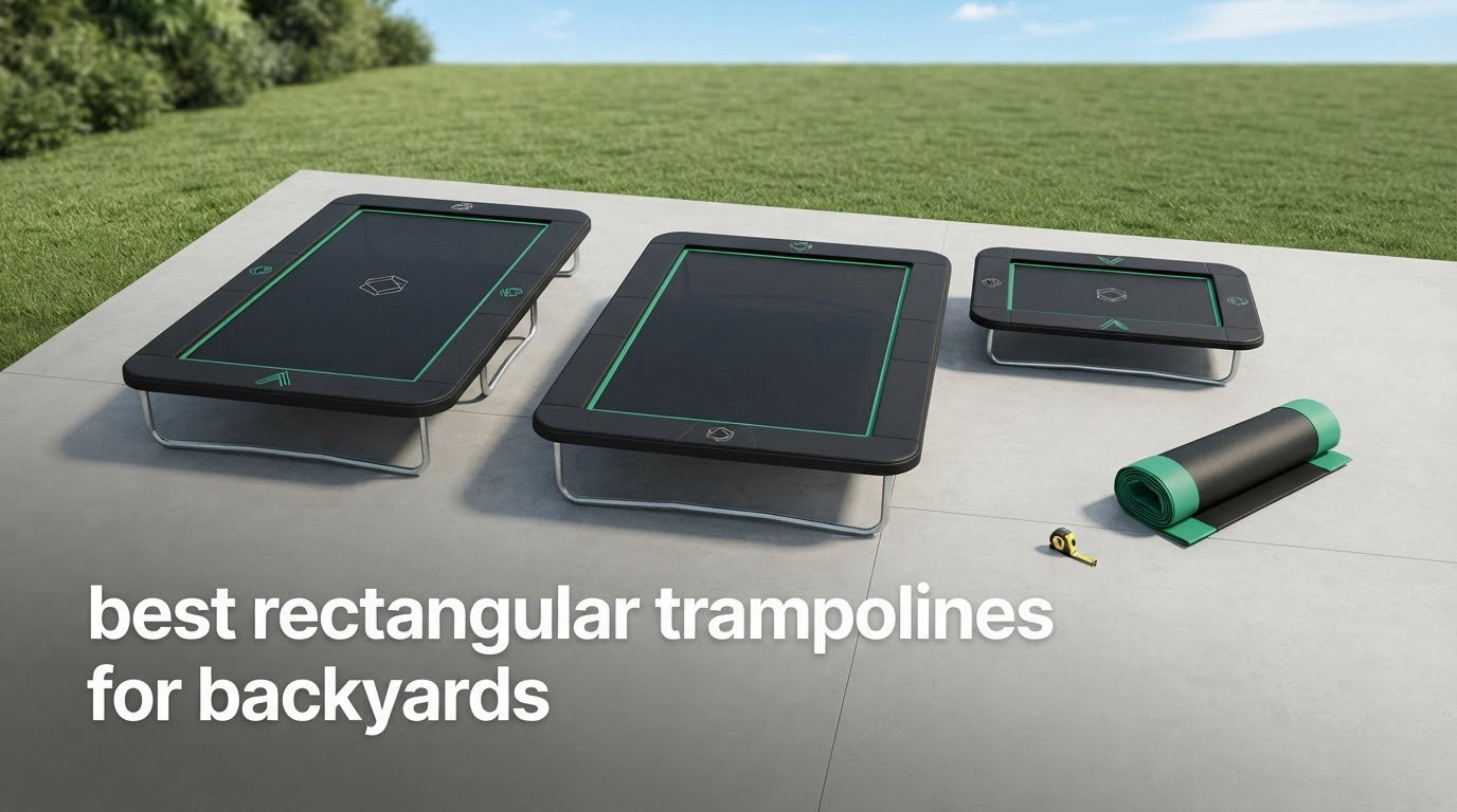 best rectangular trampolines for backyards