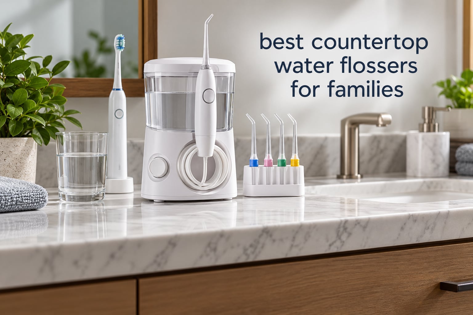 best countertop water flossers for families