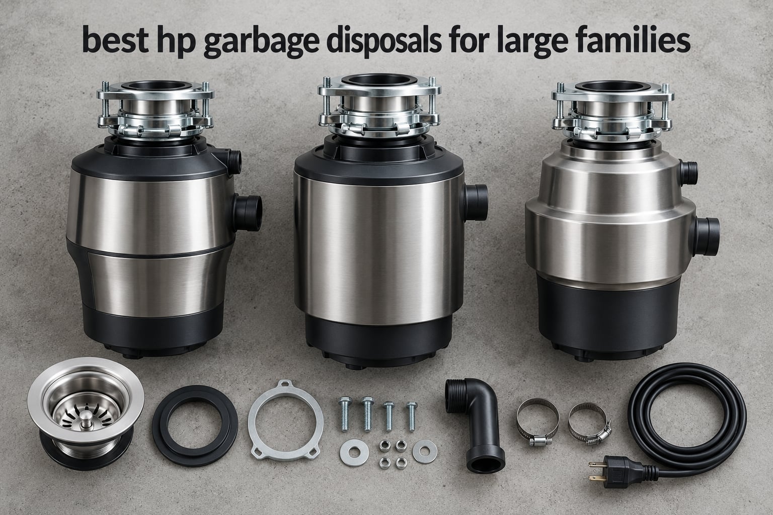 best 1 hp garbage disposals for large families