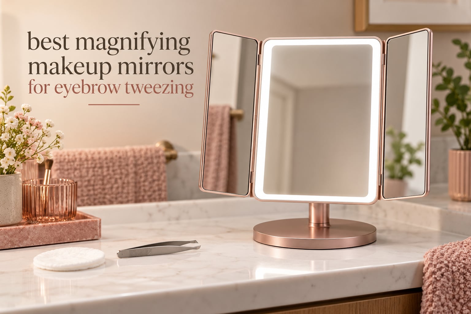 best magnifying makeup mirrors for eyebrow tweezing