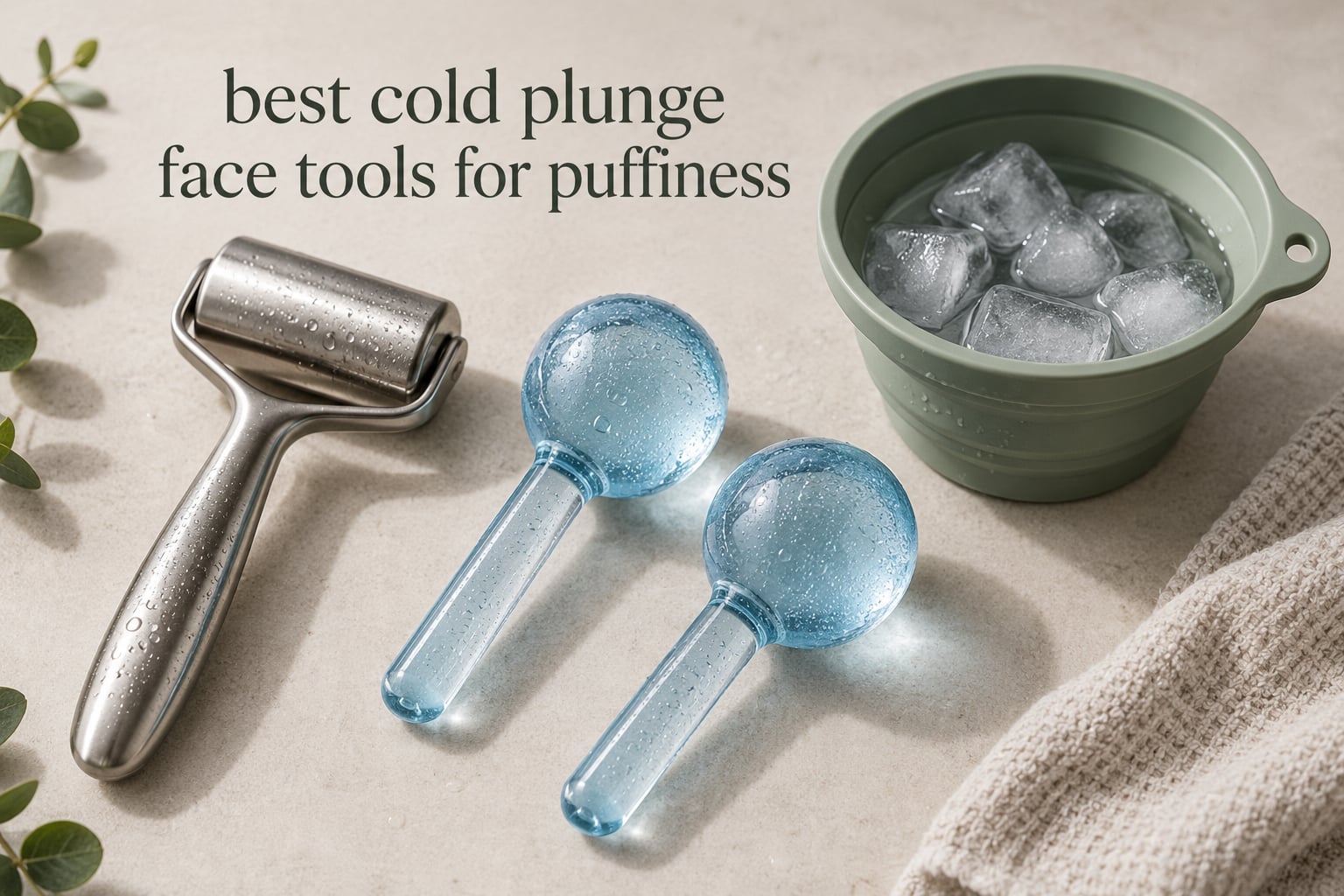 best cold plunge face tools for puffiness