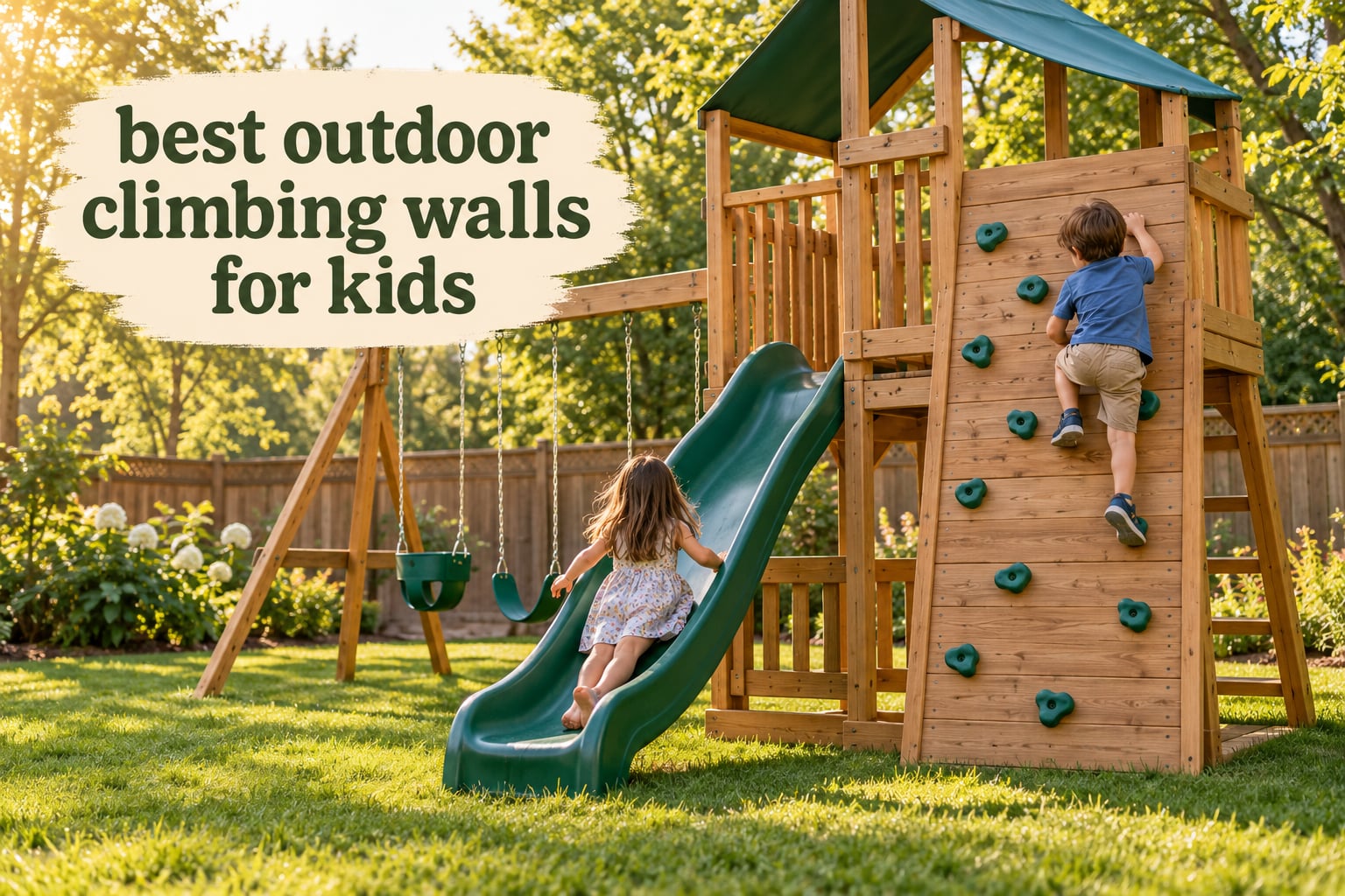 best outdoor climbing walls for kids