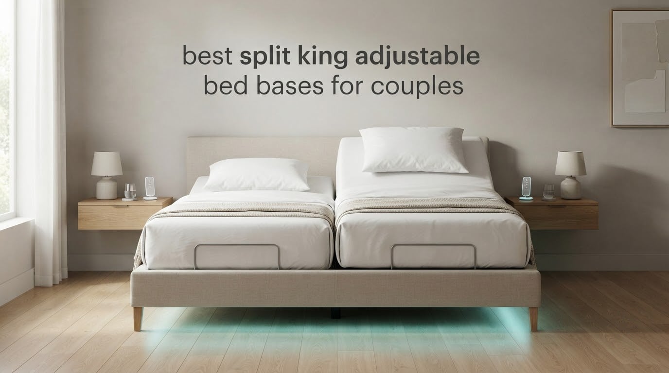 best split king adjustable bed bases for couples