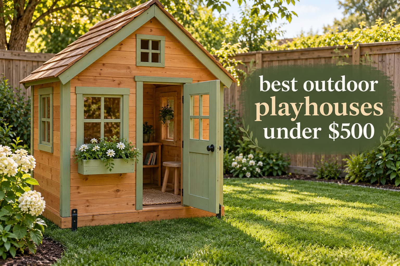 best outdoor playhouses under $500